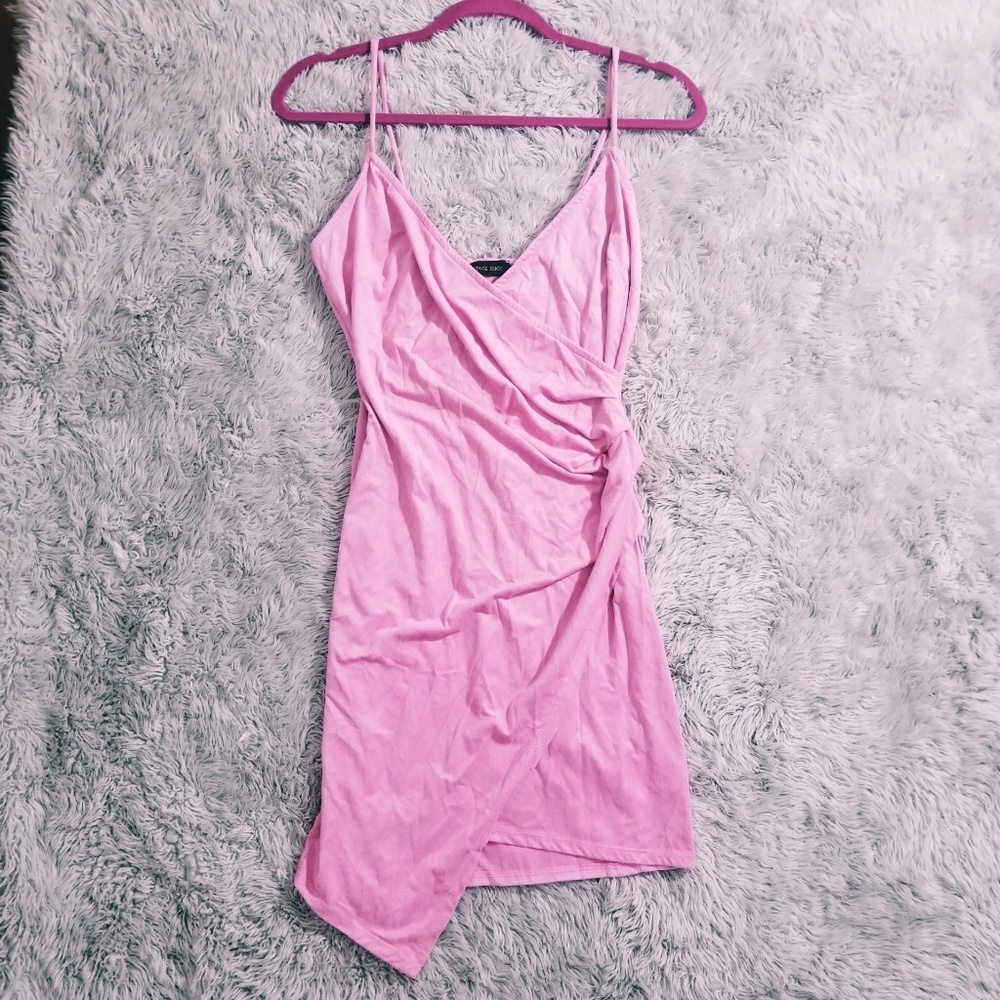 Hot Pink Wrap Dress NWOT
